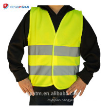 Factory Wholesale High Quality Child Hi Vis Jacket High Visibility Fluorescent Kids Safety Vest